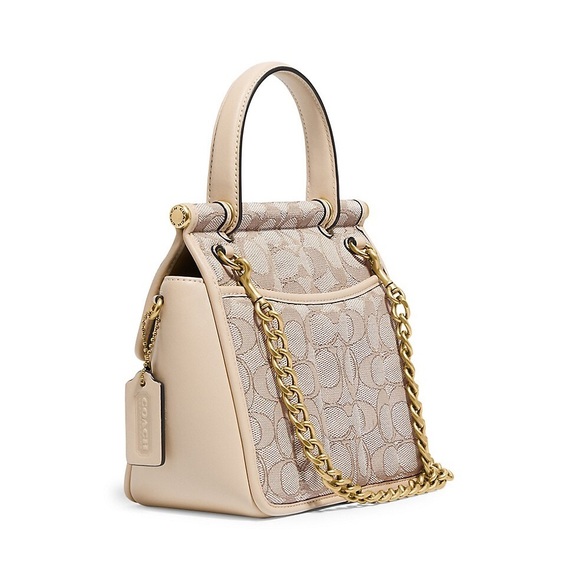 Coach Willis Top-Handle 18 In Signature Jacquard With Quilting - Picture 10 of 11